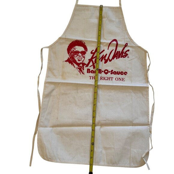 Vintage Ken Davis Bar-B-Q Sauce Apron Augusta Sportswear 100% Cotton USA - Picture 9 of 9